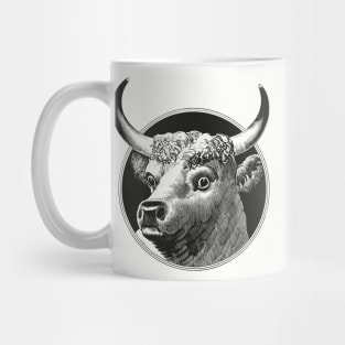 Cow head drawing Mug